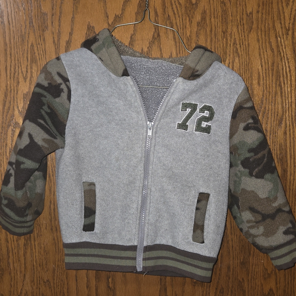 Healthtex Camouflage Zip Up Lined Sweatshirt